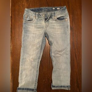 Size 25 cuffed capri miss me jeans